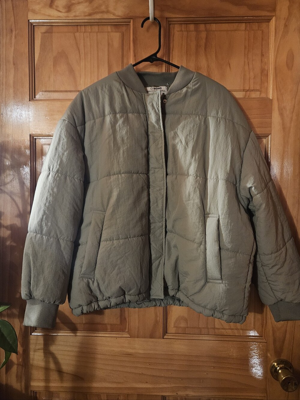Ci Sono Green Puffer Jacket